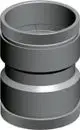 Wolf-Verbindungsstueck-DN110-Kupplung-fuer-2-flexible-Rohre-2651716 gallery number 1